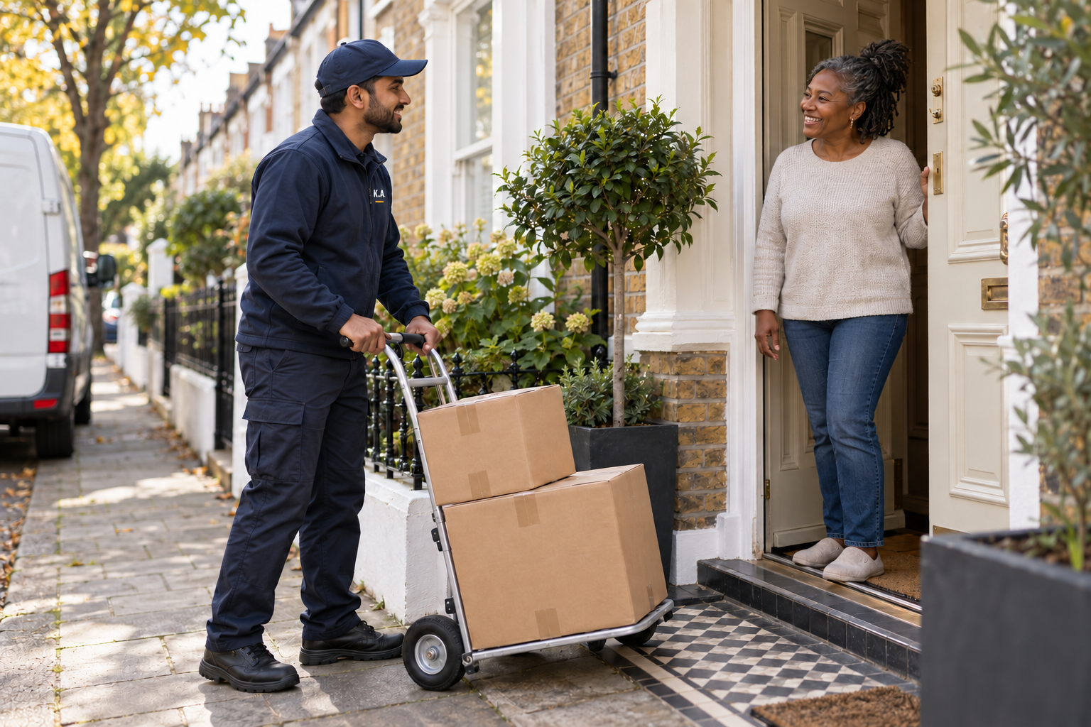 Delivery service illustration: Retail & customer deliveries